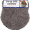 the Dirty Dog Shammy - Fast Drying Dog Bath Towel - Plush Shammy Towel for Dog with Dual Hand Pockets and Elastic - Super Absorbent Microfiber and Machine Washable - Grey